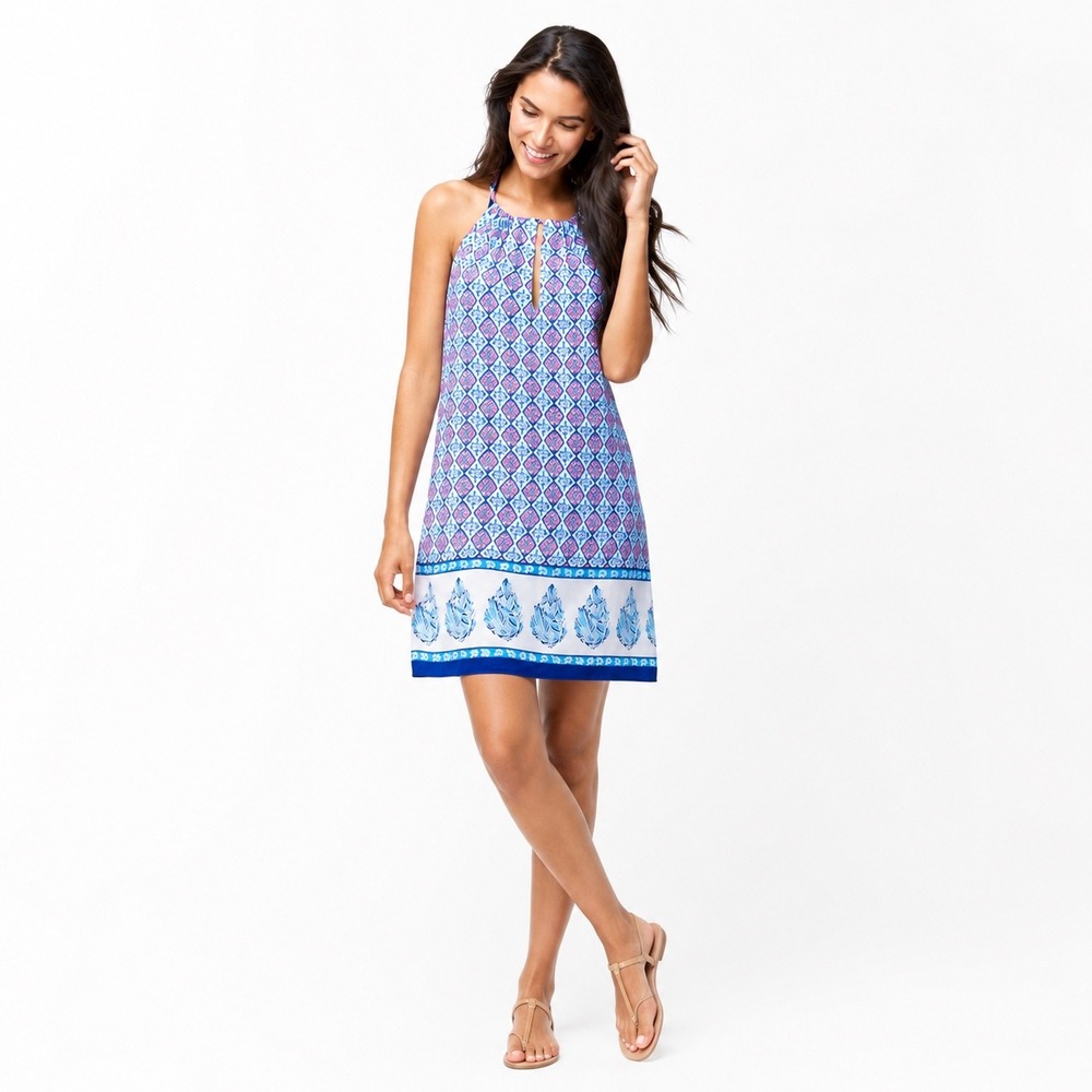 Tommy Bahama Vacation Tank Dress Women's Large Tassels Sleeveless Beach Boho